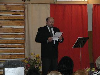 Starosta obce Blažejovice pan Karel Říha